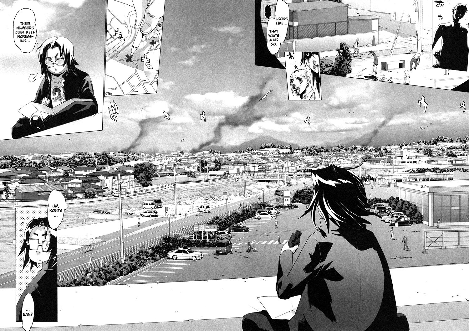 Highschool of the Dead Chapter 19 page 19 - Chapter 19: Flags of the Dead