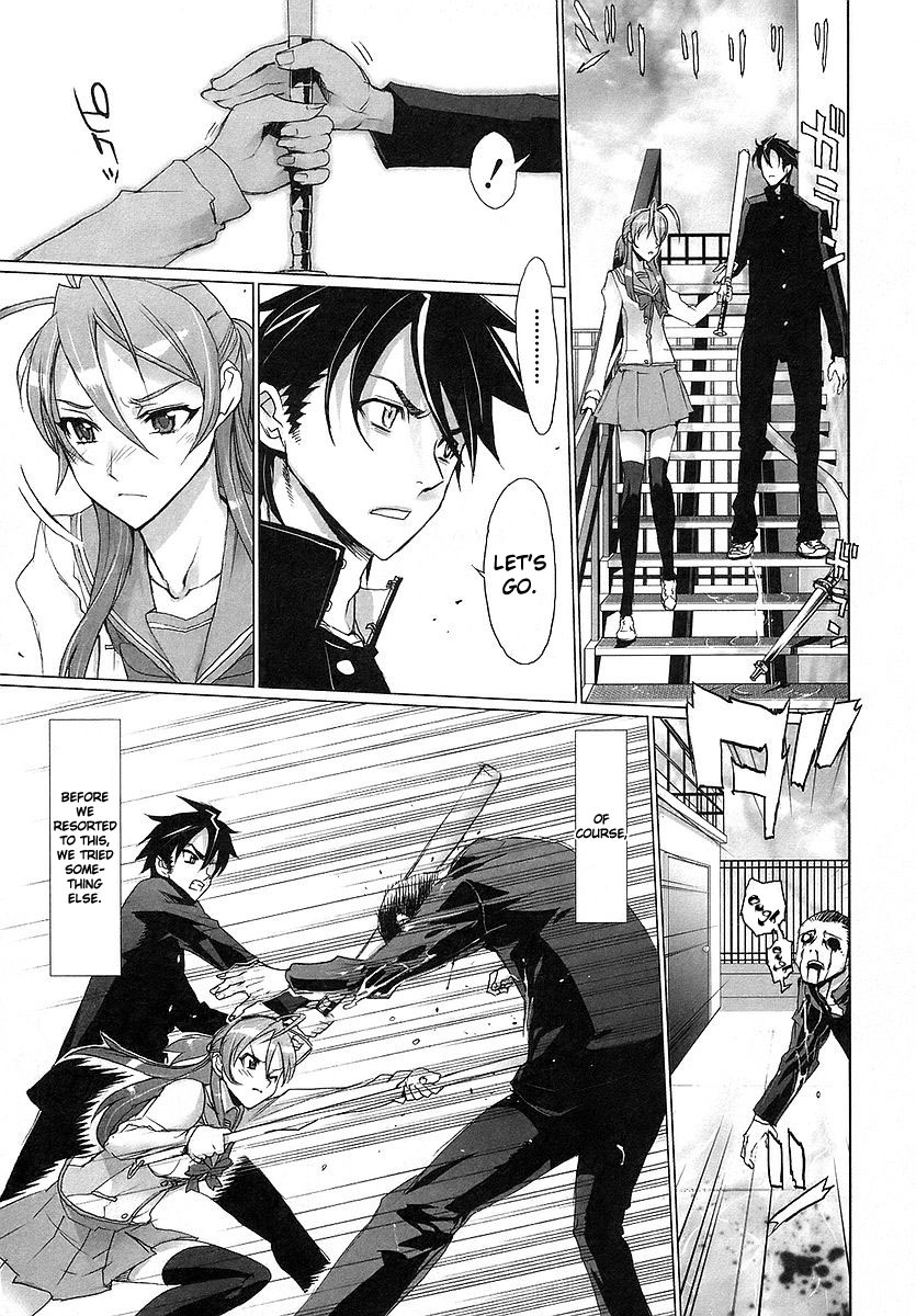 Highschool of the Dead Chapter 2 page 16 - Chapter 2: Escape From The Dead