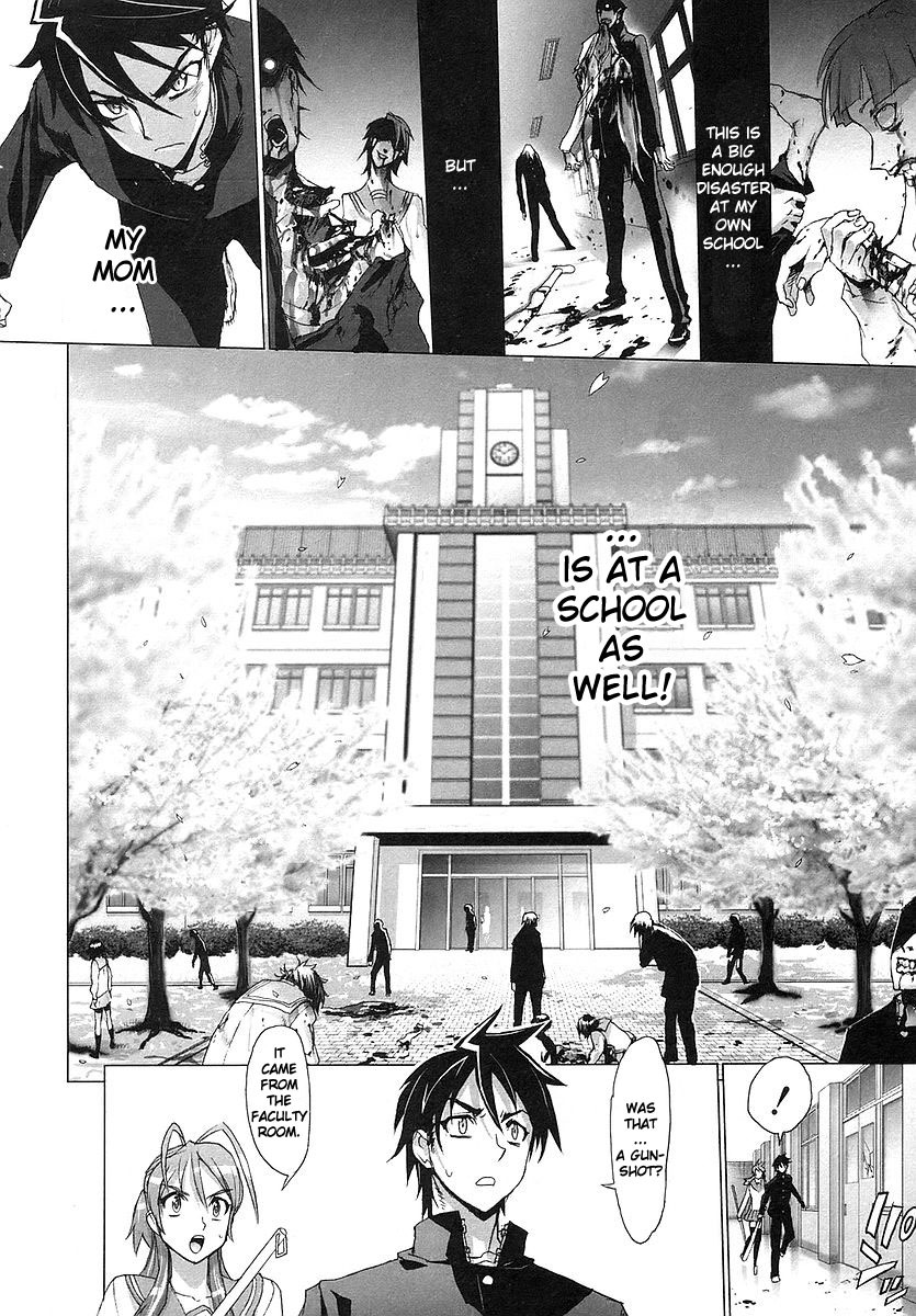 Highschool of the Dead Chapter 2 page 21 - Chapter 2: Escape From The Dead