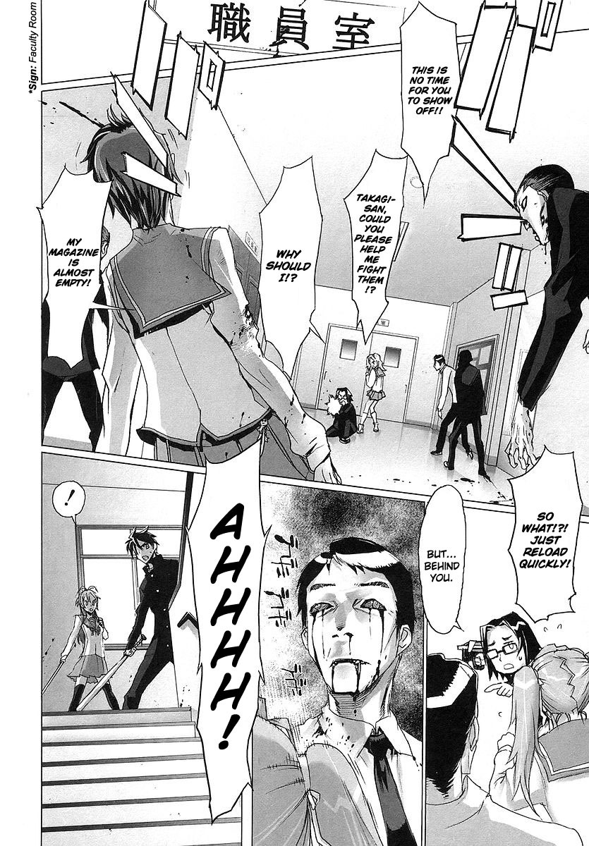 Highschool of the Dead Chapter 2 page 25 - Chapter 2: Escape From The Dead