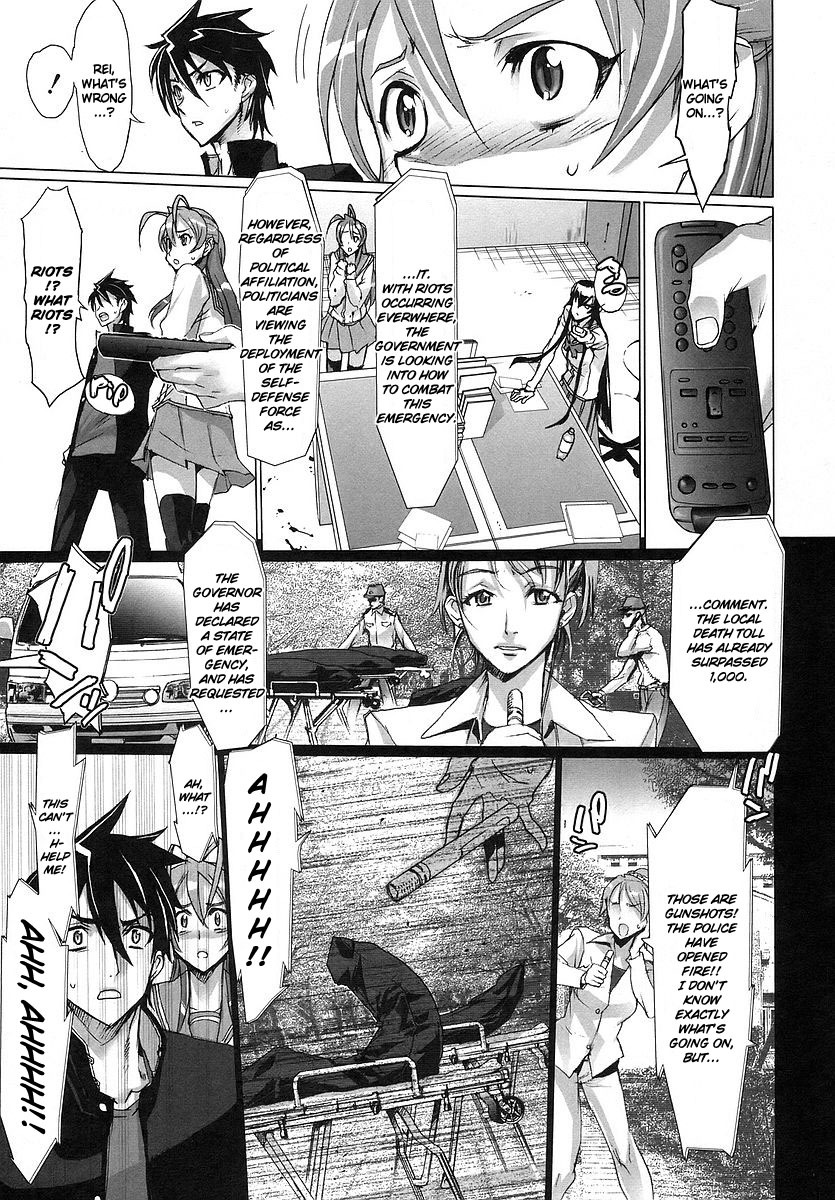 Highschool of the Dead Chapter 2 page 34 - Chapter 2: Escape From The Dead