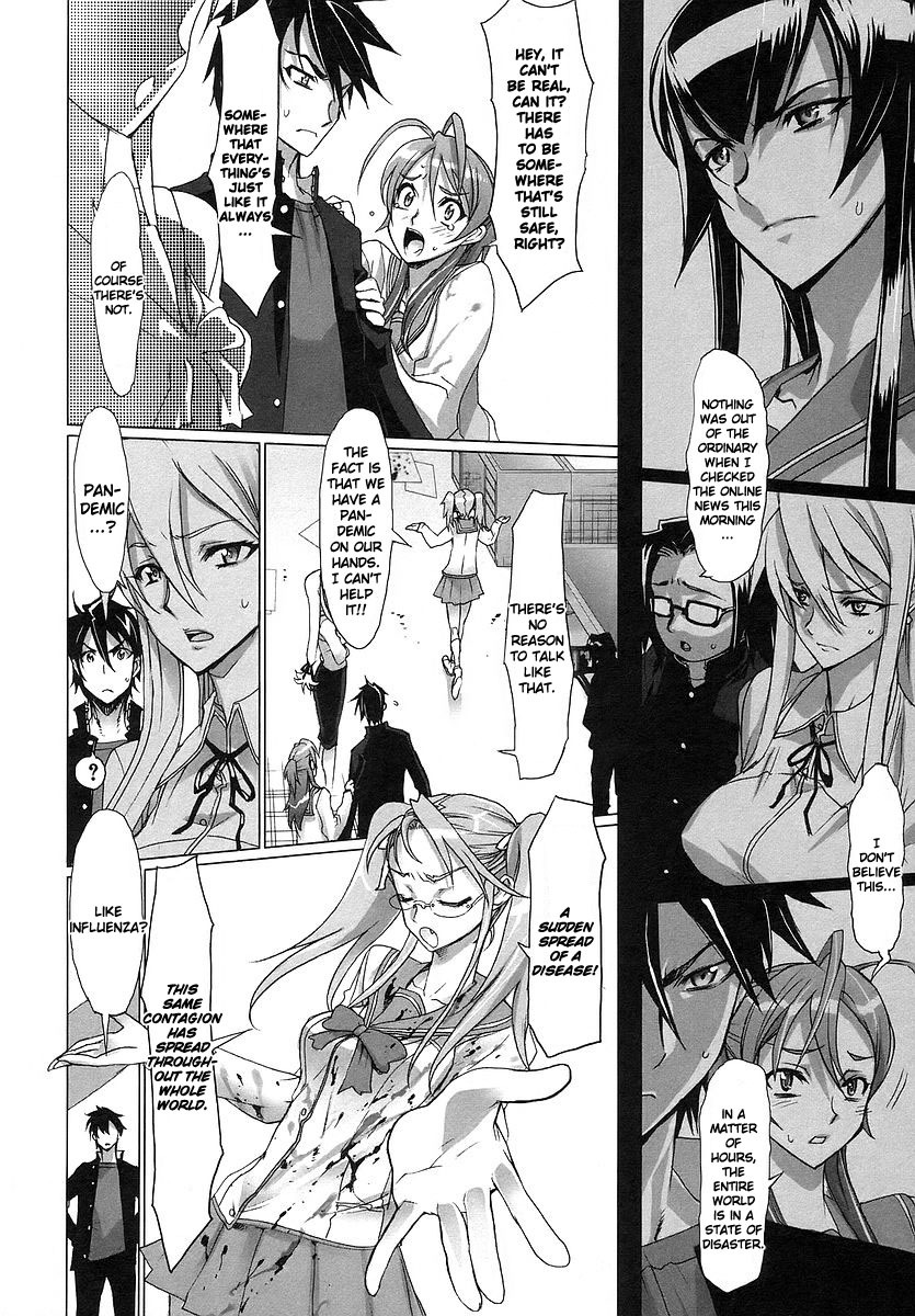 Highschool of the Dead Chapter 2 page 37 - Chapter 2: Escape From The Dead