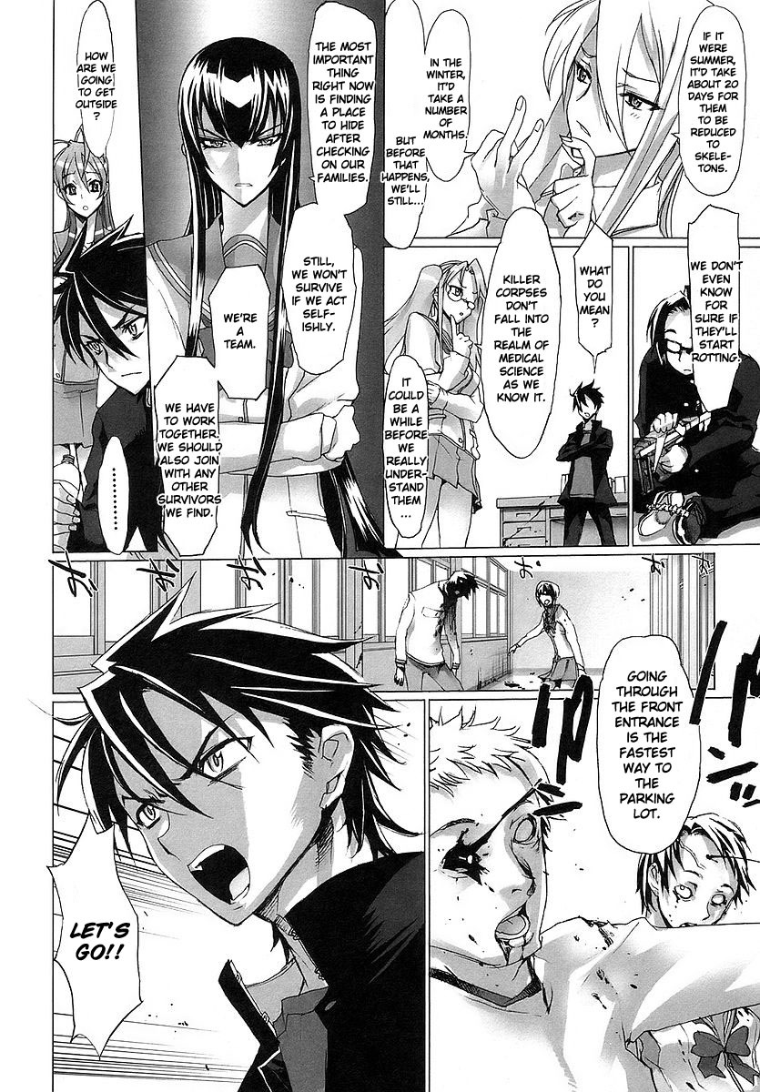 Highschool of the Dead Chapter 2 page 39 - Chapter 2: Escape From The Dead