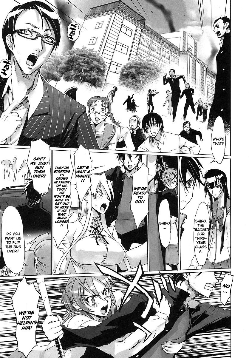 Highschool of the Dead Chapter 2 page 53 - Chapter 2: Escape From The Dead