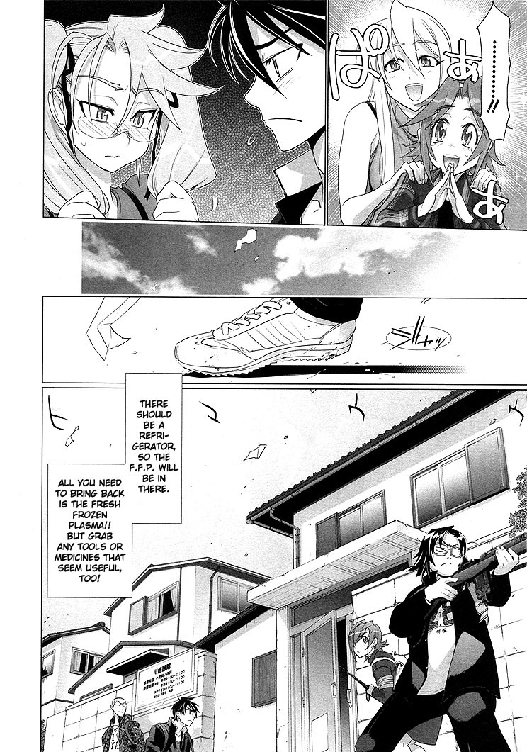 Highschool of the Dead Chapter 20 page 11 - Chapter 20: Blood and Dead