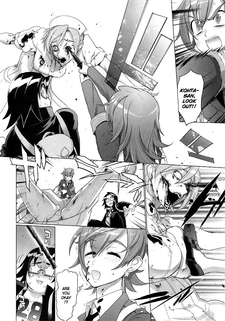 Highschool of the Dead Chapter 20 page 19 - Chapter 20: Blood and Dead