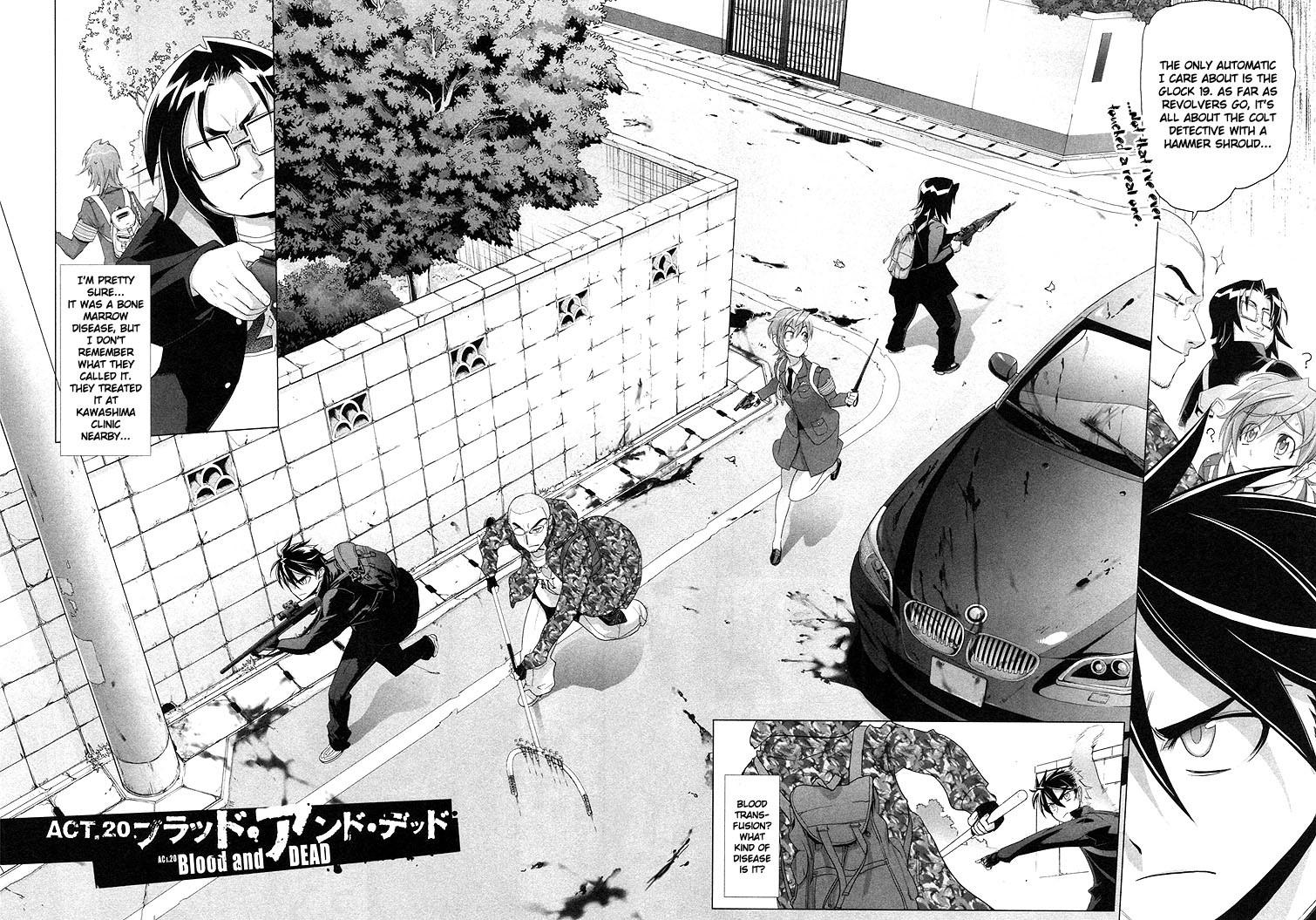 Highschool of the Dead Chapter 20 page 2 - Chapter 20: Blood and Dead