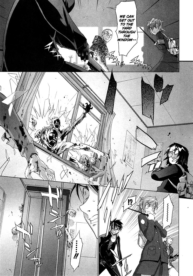 Highschool of the Dead Chapter 20 page 22 - Chapter 20: Blood and Dead
