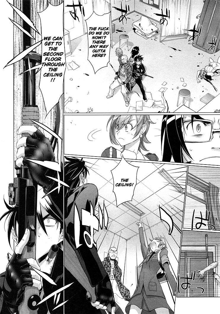 Highschool of the Dead Chapter 20 page 23 - Chapter 20: Blood and Dead
