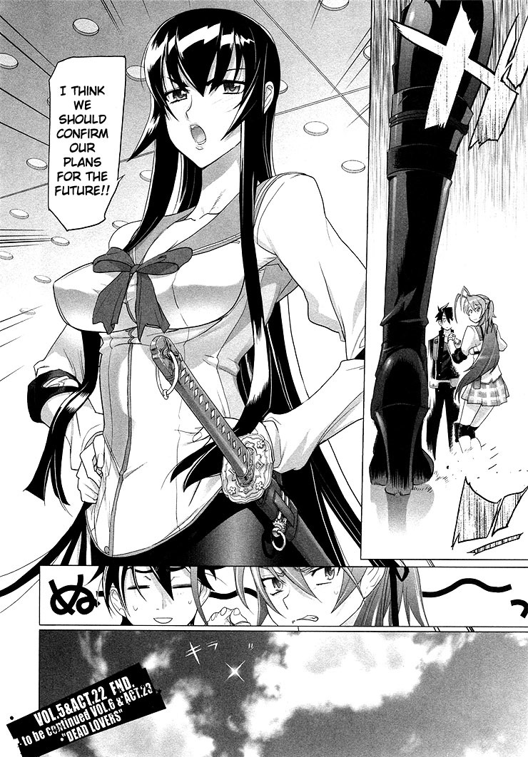 Highschool of the Dead Chapter 22 page 20 - Chapter 22: Dead Rush