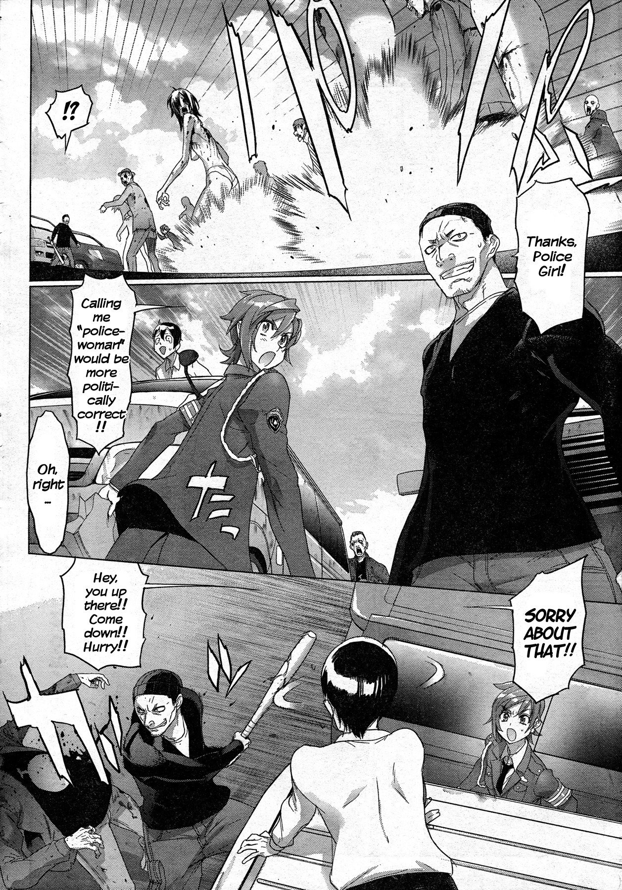 Highschool of the Dead Chapter 25 page 45 - Chapter 25: Duty and Dead