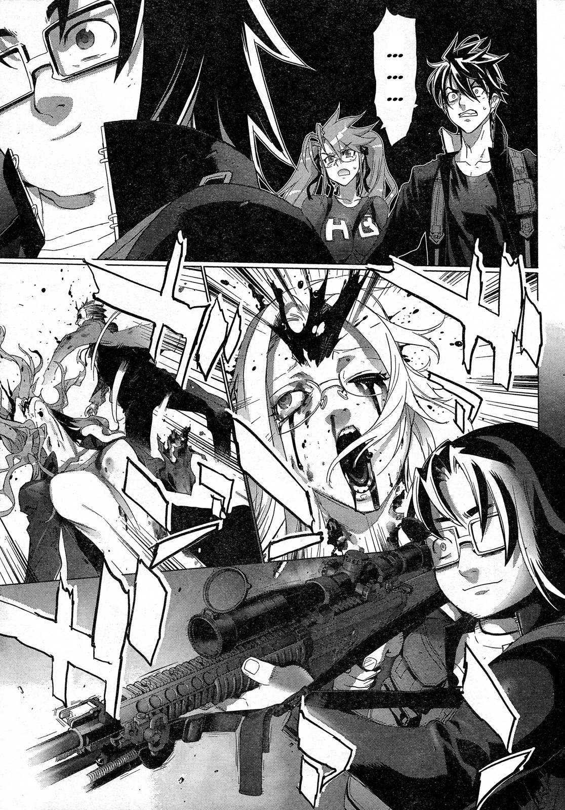 Highschool of the Dead Chapter 26 page 17 - Chapter 26: The Dead Badge of Coward