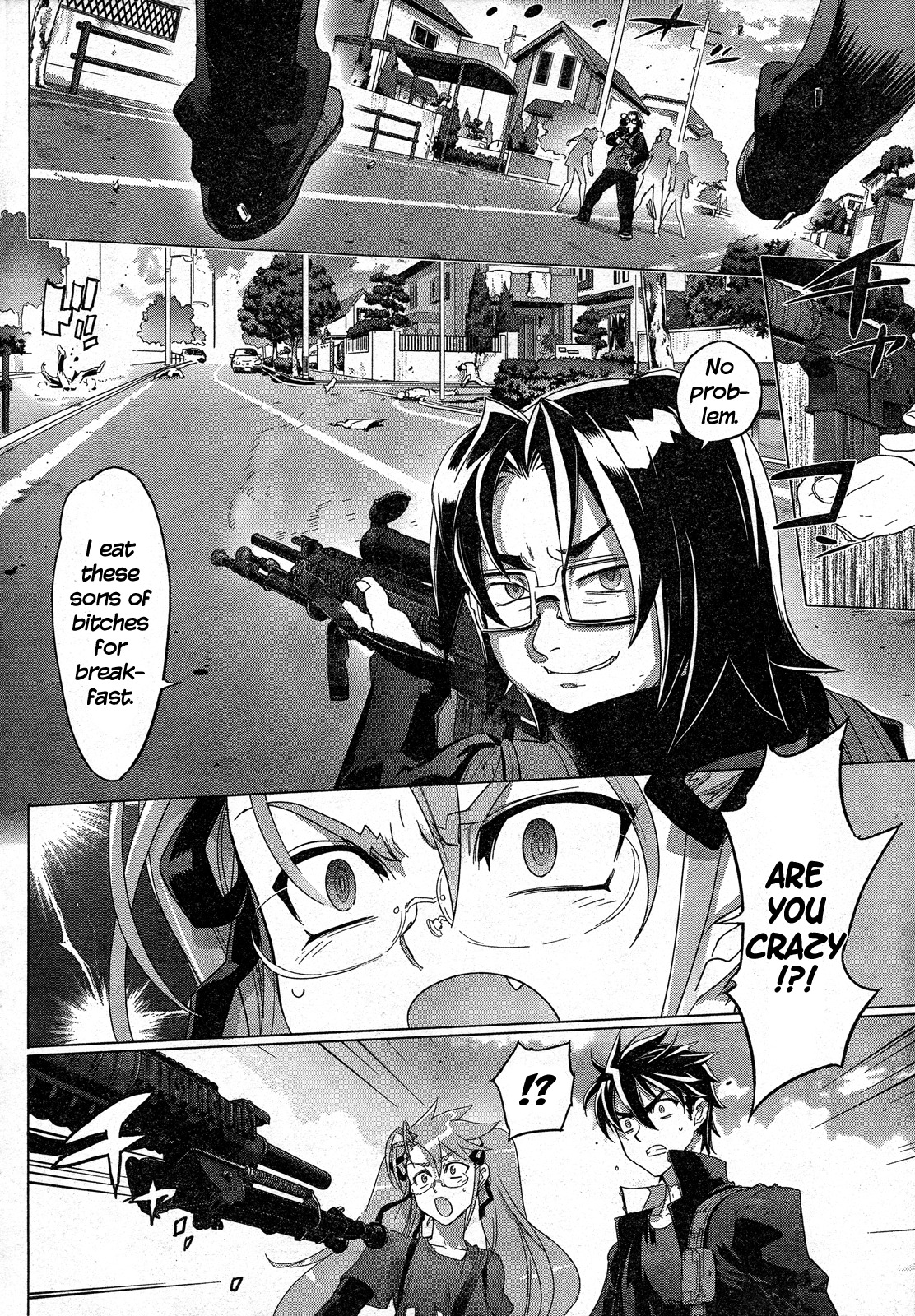 Highschool of the Dead Chapter 26 page 18 - Chapter 26: The Dead Badge of Coward