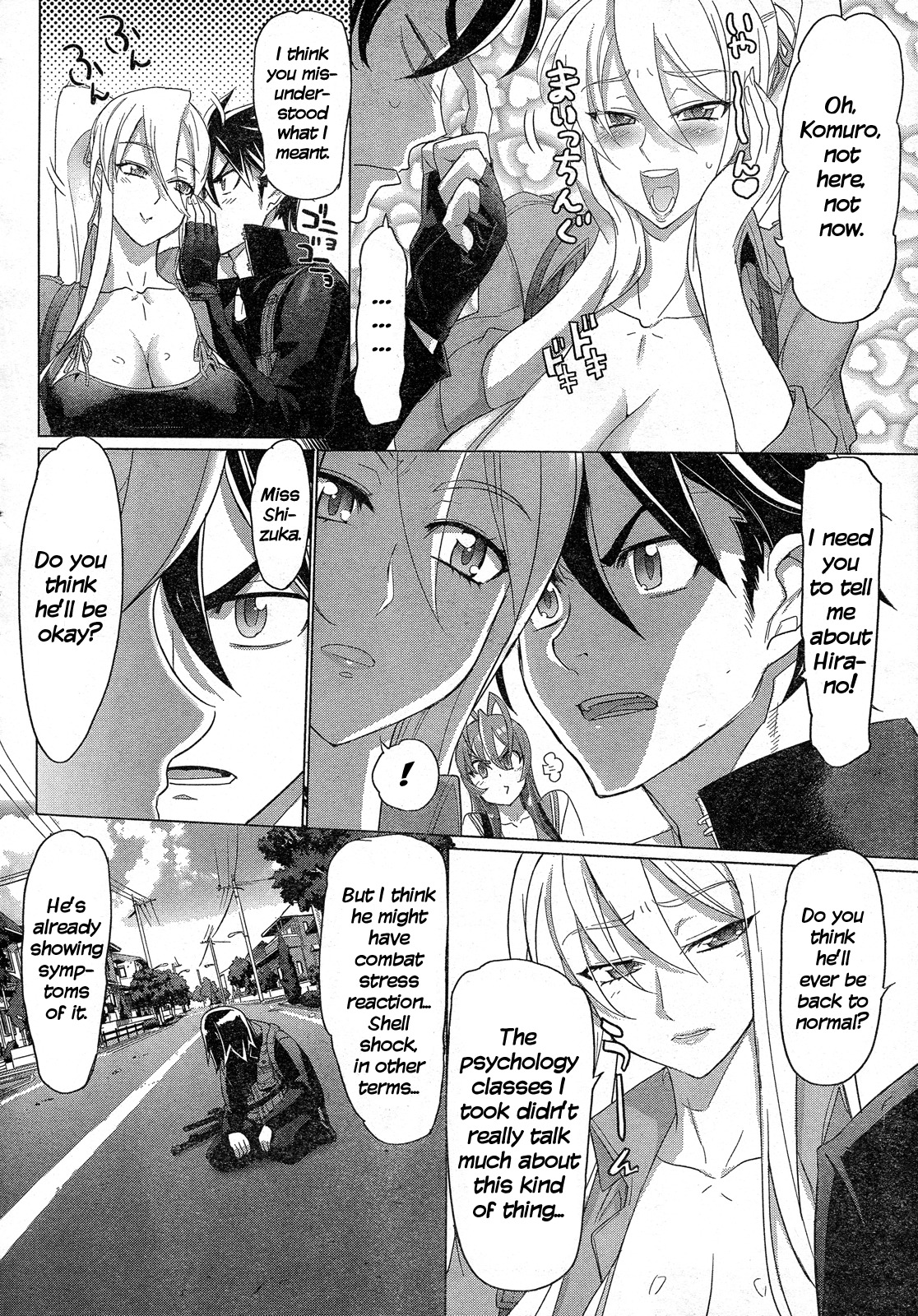 Highschool of the Dead Chapter 26 page 28 - Chapter 26: The Dead Badge of Coward
