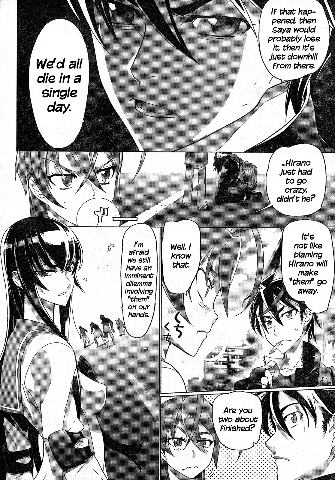 Highschool of the Dead Chapter 26 page 30 - Chapter 26: The Dead Badge of Coward