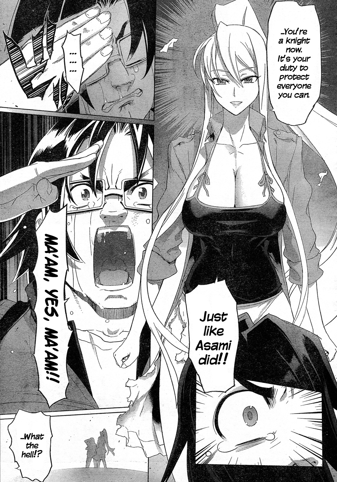 Highschool of the Dead Chapter 26 page 44 - Chapter 26: The Dead Badge of Coward