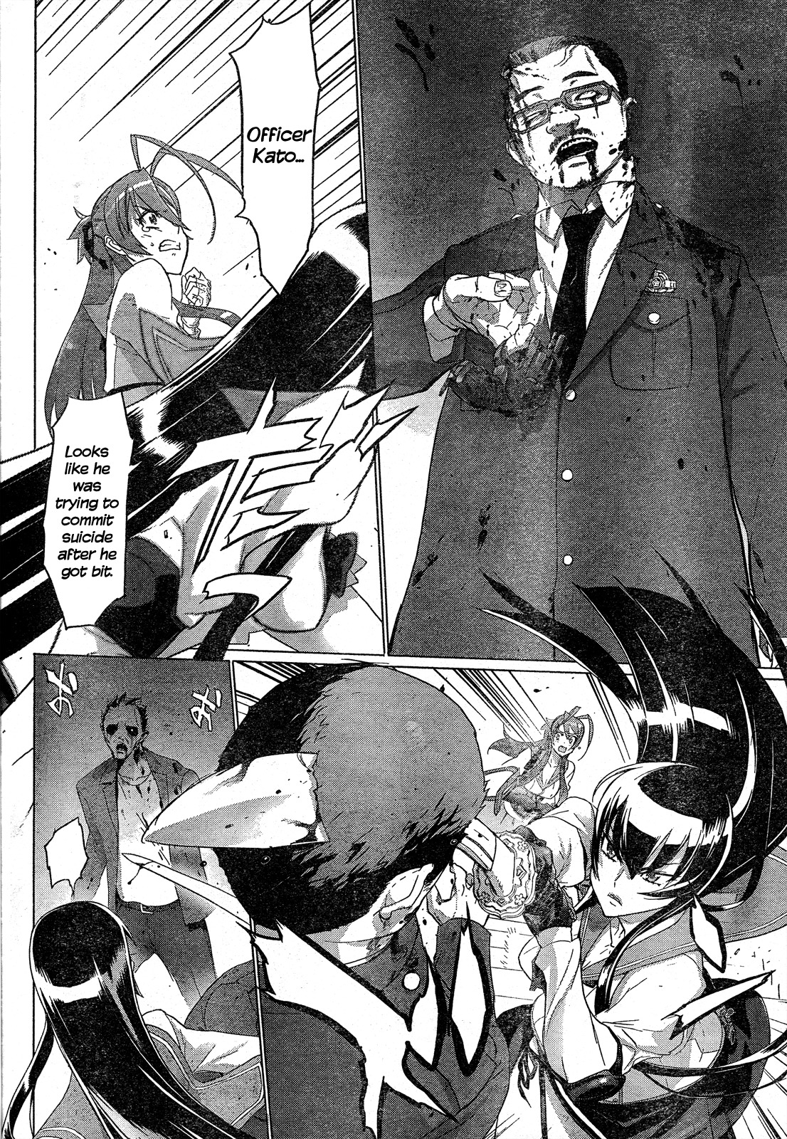 Highschool of the Dead Chapter 27 page 17 - Chapter 27: Assault on Dead Precinct