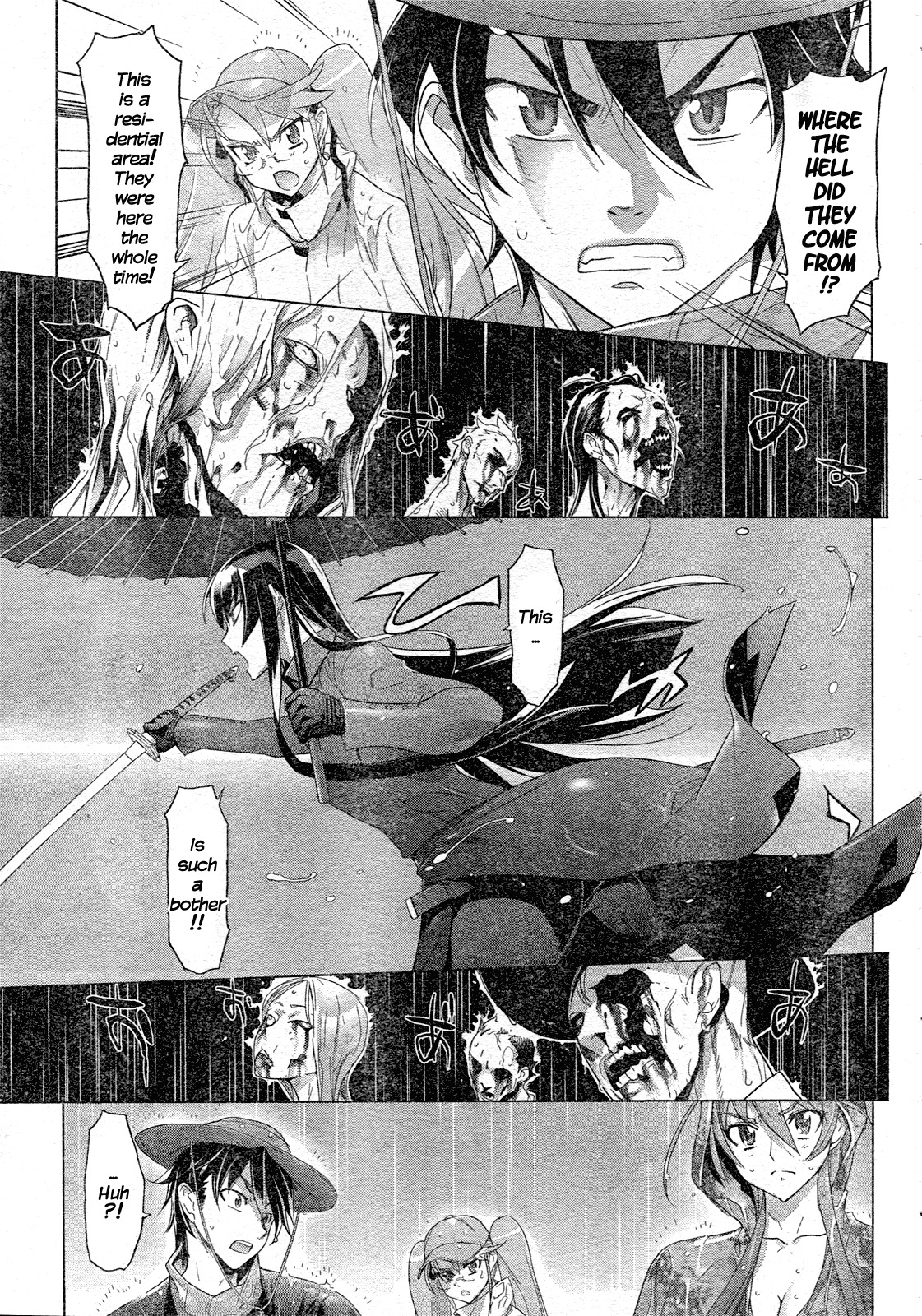 Highschool of the Dead Chapter 29 page 17 - Chapter 29: Dead in the Rain