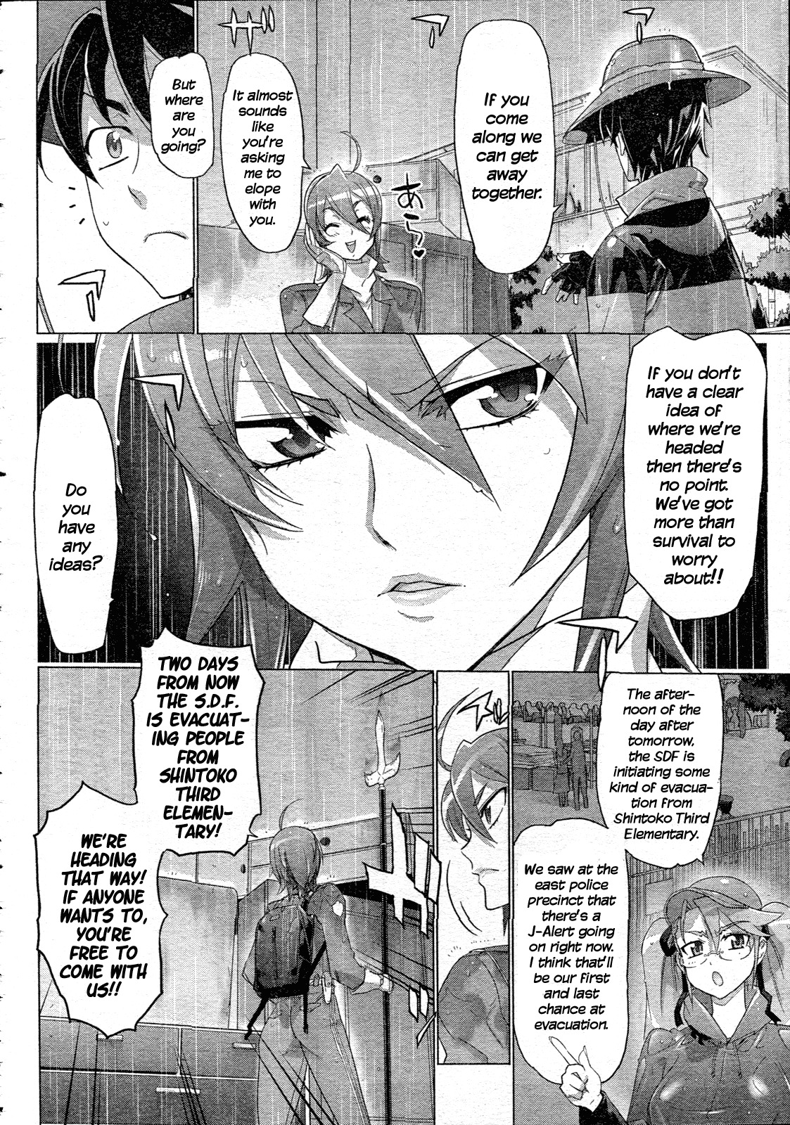 Highschool of the Dead Chapter 29 page 43 - Chapter 29: Dead in the Rain