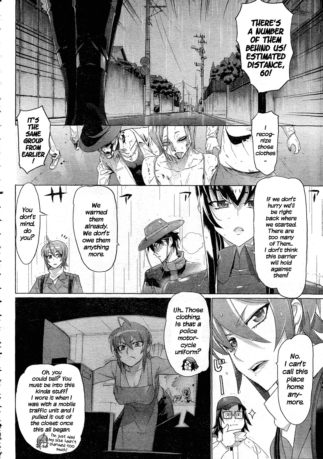 Highschool of the Dead Chapter 29 page 45 - Chapter 29: Dead in the Rain