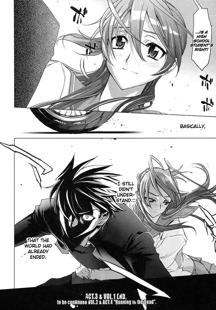 Highschool of the Dead Chapter 3 page 28 - Chapter 3: Escape From The Dead