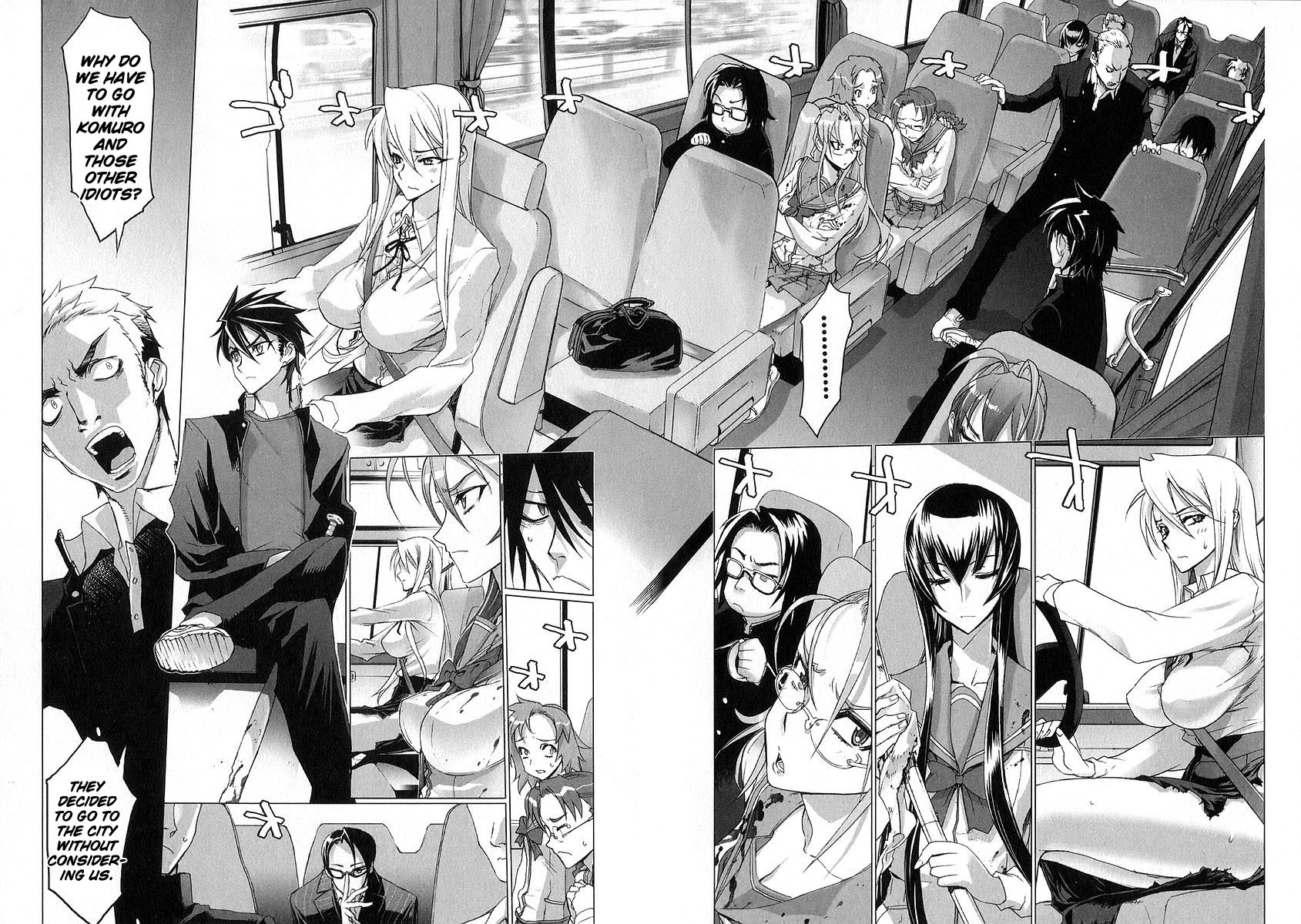 Highschool of the Dead Chapter 3 page 4 - Chapter 3: Escape From The Dead