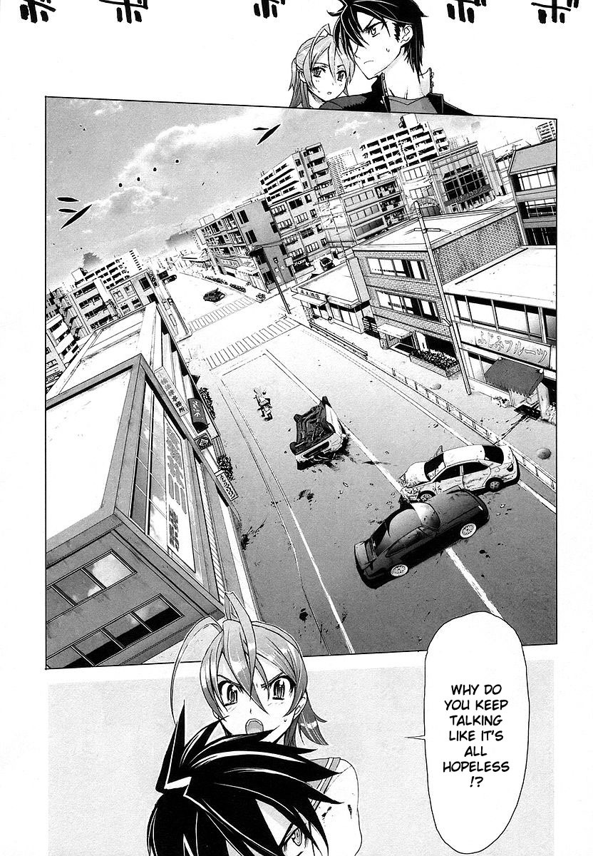 Highschool of the Dead Chapter 4 page 13 - Chapter 4: Running in the Dead