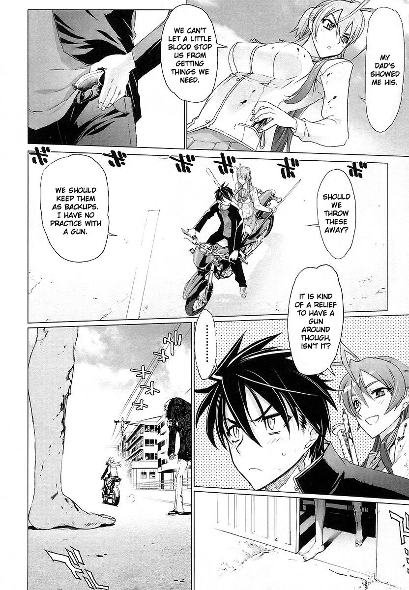 Highschool of the Dead Chapter 4 page 22 - Chapter 4: Running in the Dead