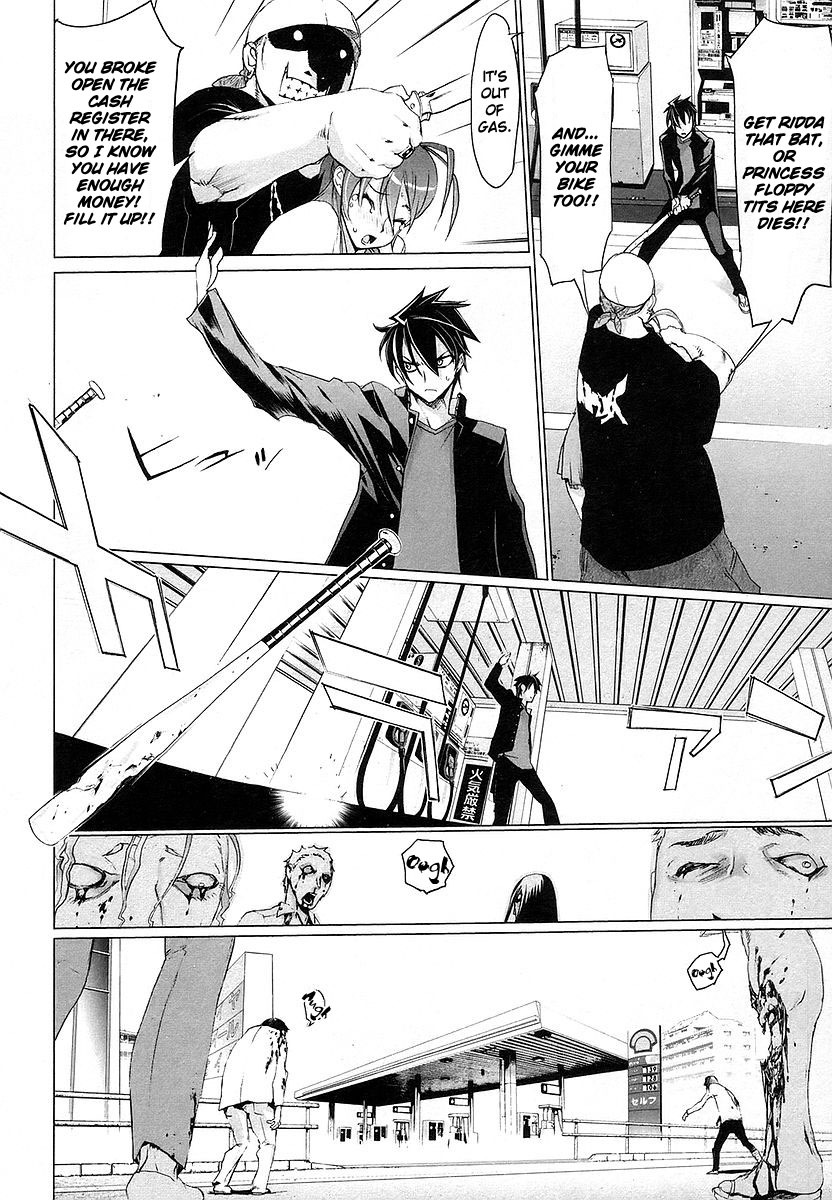 Highschool of the Dead Chapter 4 page 32 - Chapter 4: Running in the Dead
