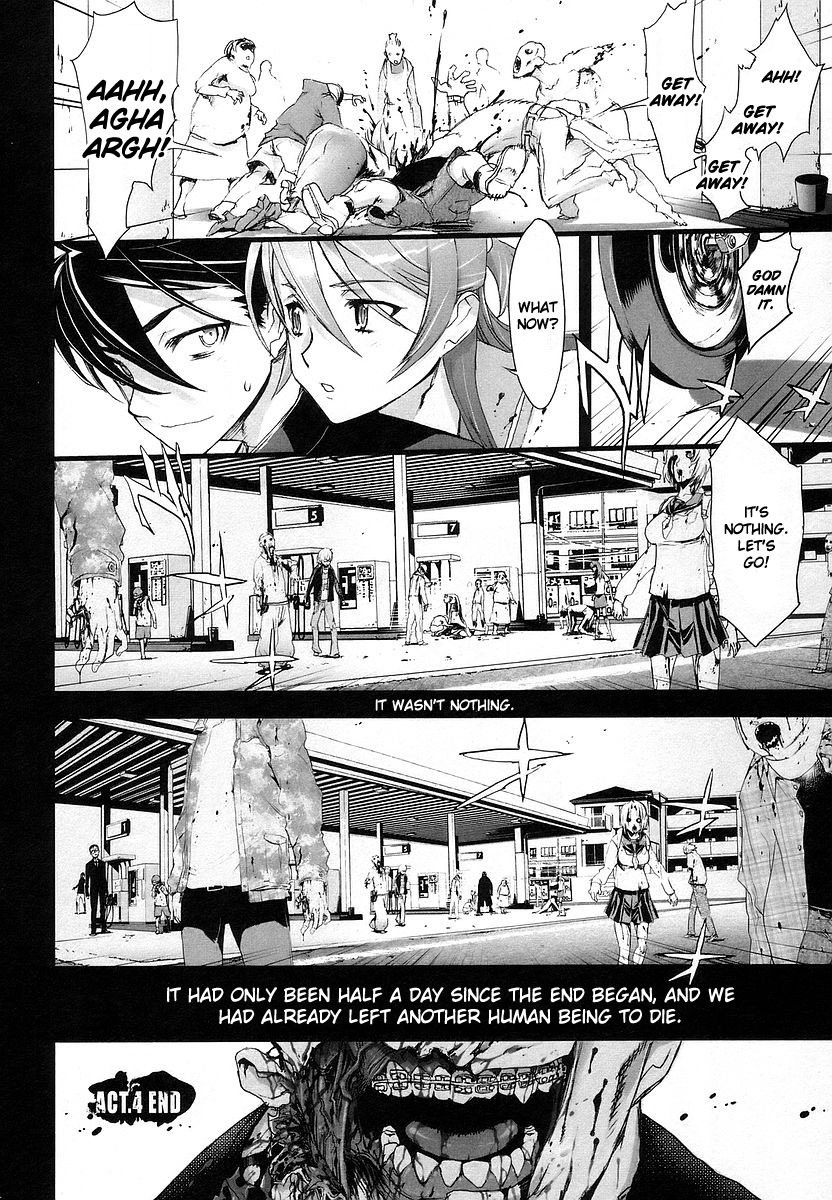 Highschool of the Dead Chapter 4 page 40 - Chapter 4: Running in the Dead