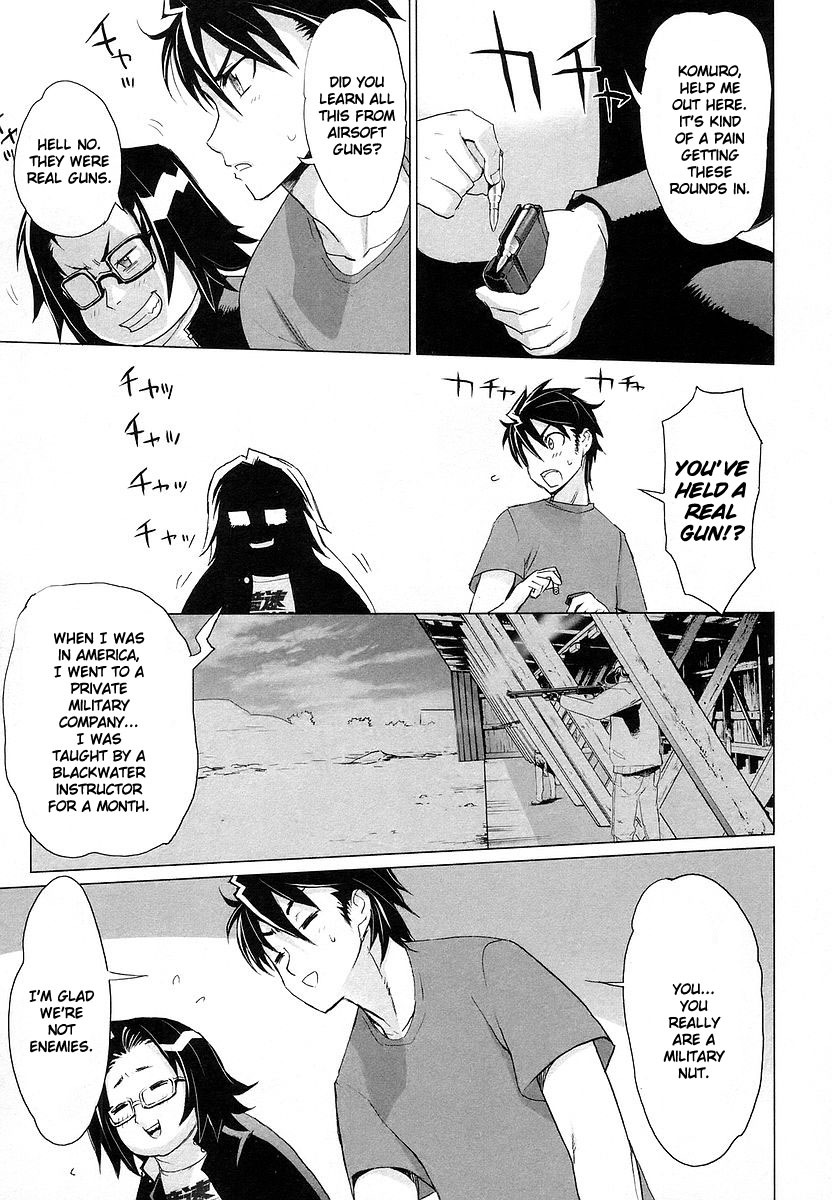 Highschool of the Dead Chapter 6 page 10 - Chapter 6: In the Dead of the Night