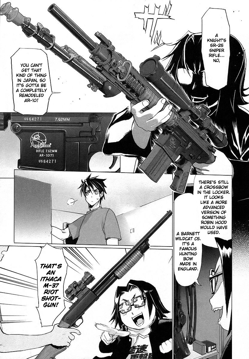 Highschool of the Dead Chapter 6 page 8 - Chapter 6: In the Dead of the Night