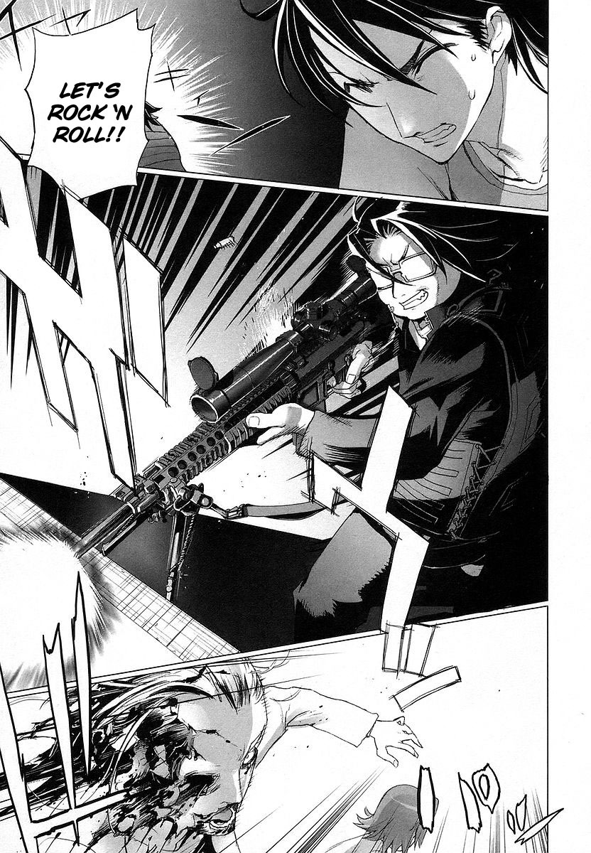 Highschool of the Dead Chapter 7 page 12 - Chapter 7: Dead Night and the Dead Ruck