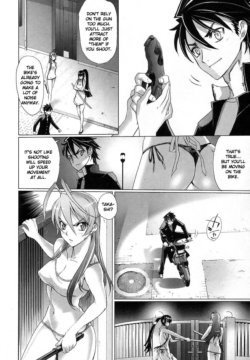 Highschool of the Dead Chapter 7 page 17 - Chapter 7: Dead Night and the Dead Ruck