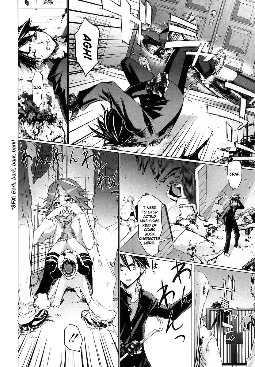 Highschool of the Dead Chapter 7 page 22 - Chapter 7: Dead Night and the Dead Ruck