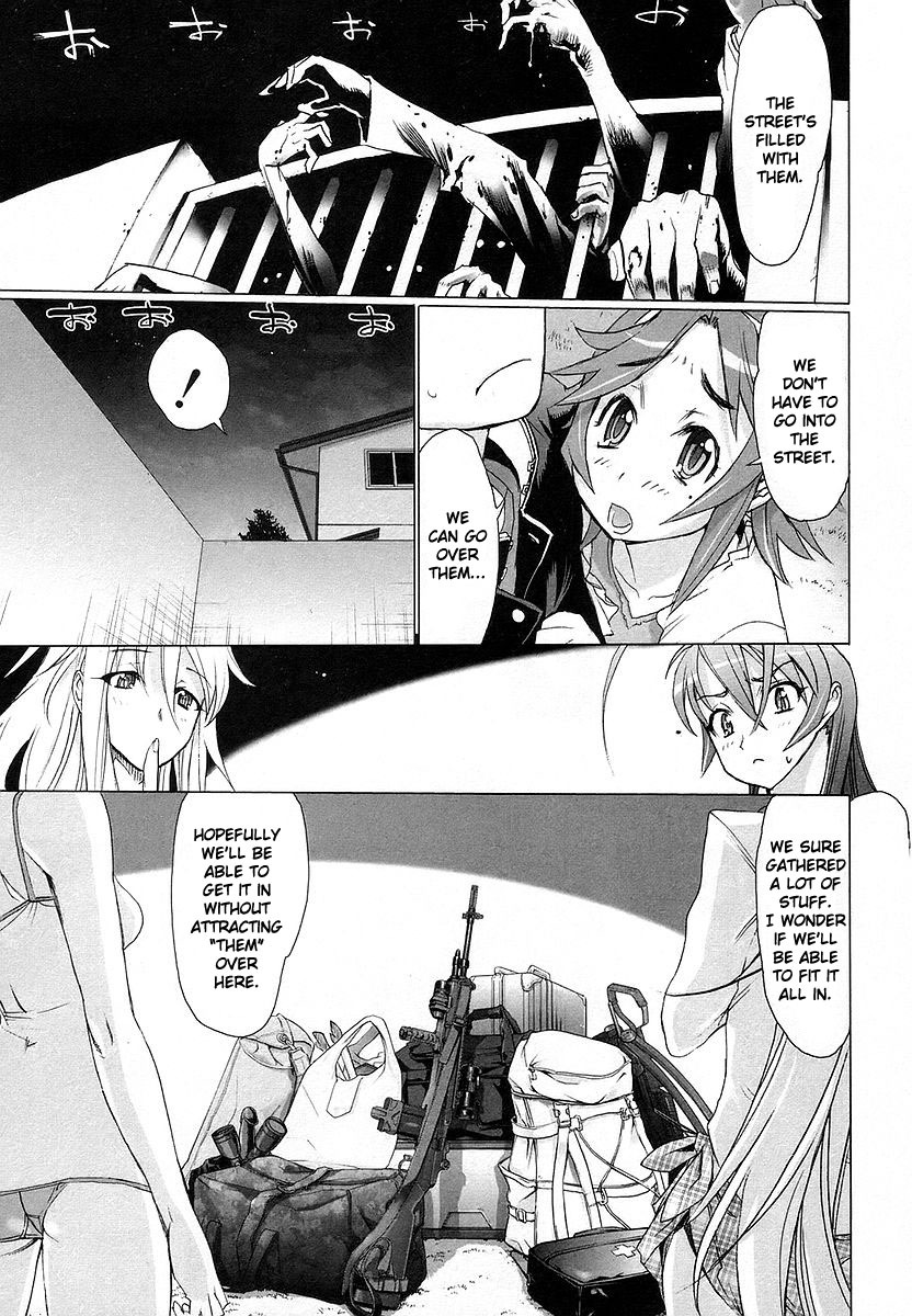 Highschool of the Dead Chapter 7 page 35 - Chapter 7: Dead Night and the Dead Ruck