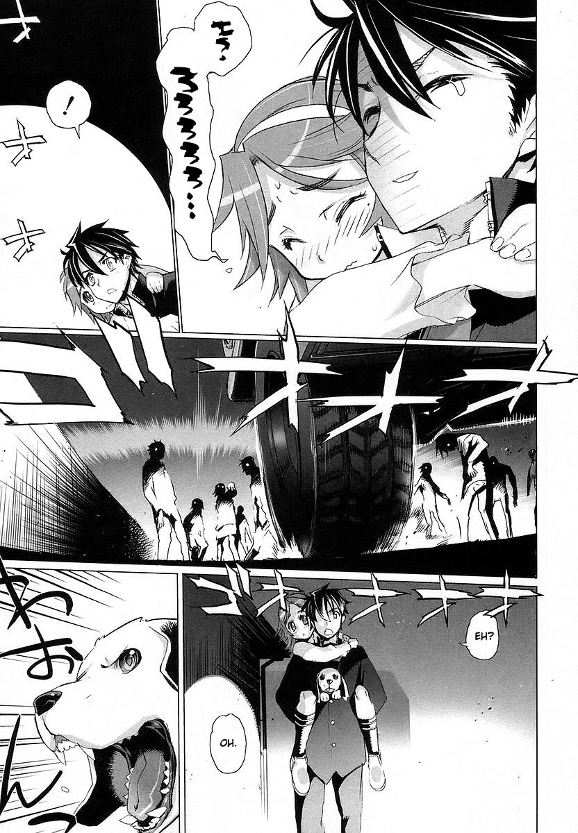 Highschool of the Dead Chapter 7 page 43 - Chapter 7: Dead Night and the Dead Ruck