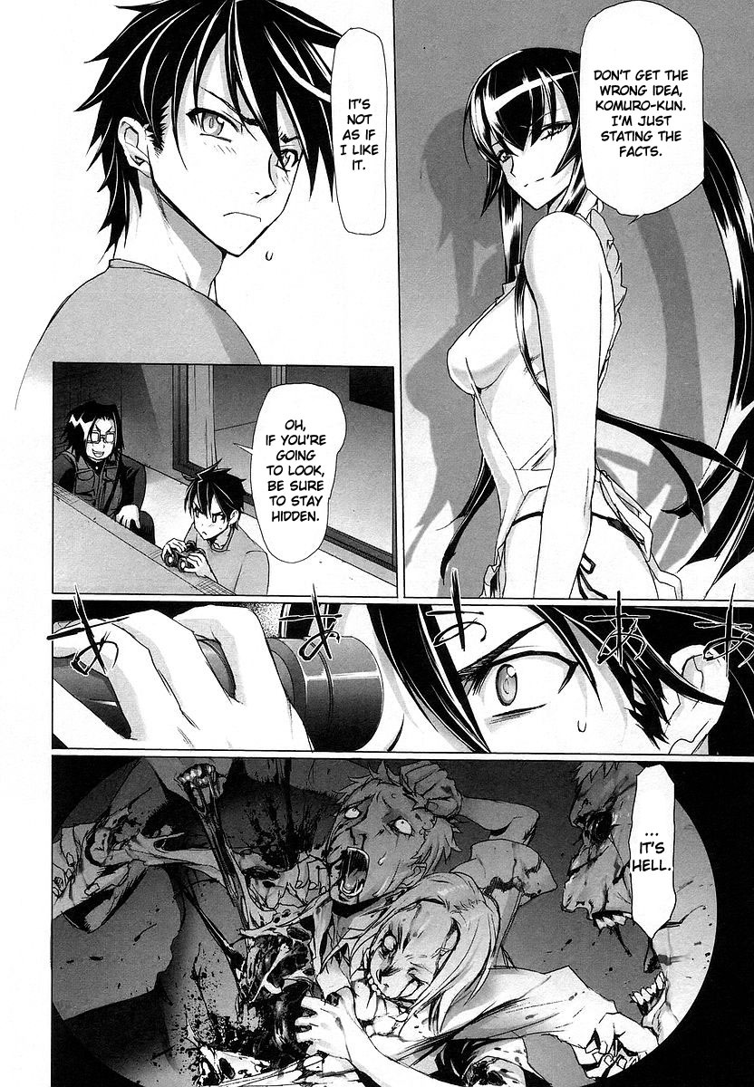 Highschool of the Dead Chapter 7 page 5 - Chapter 7: Dead Night and the Dead Ruck