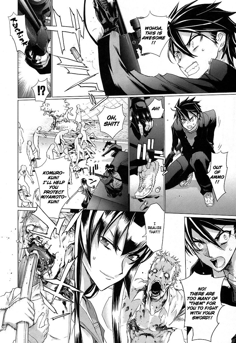 Highschool of the Dead Chapter 9 page 12 - Chapter 9: The Dead Way Home