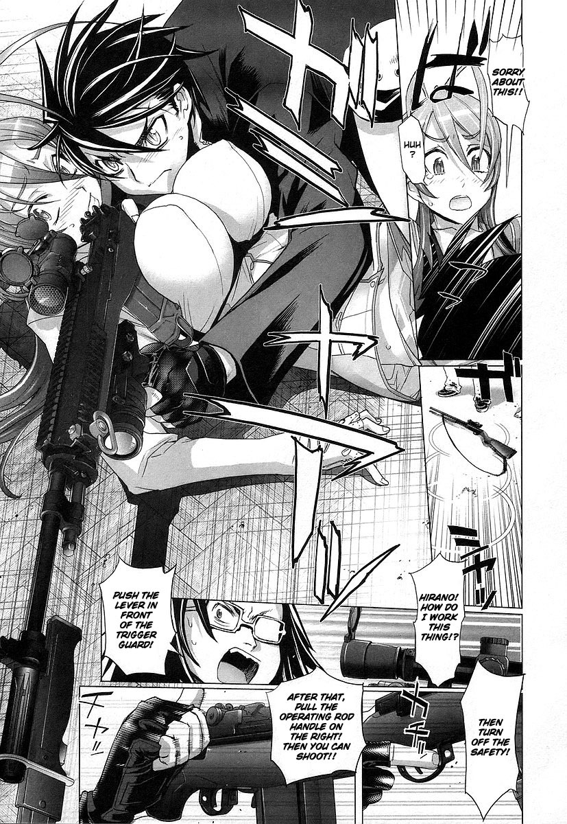 Highschool of the Dead Chapter 9 page 15 - Chapter 9: The Dead Way Home