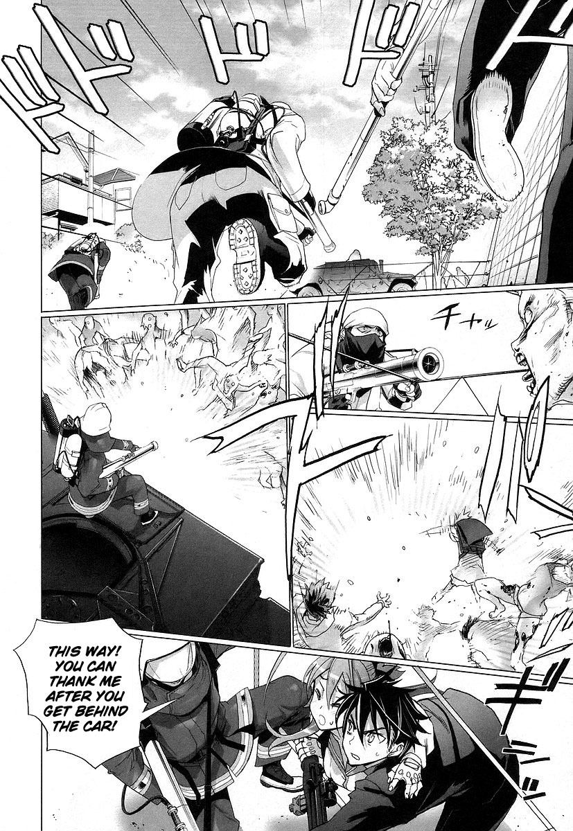 Highschool of the Dead Chapter 9 page 27 - Chapter 9: The Dead Way Home