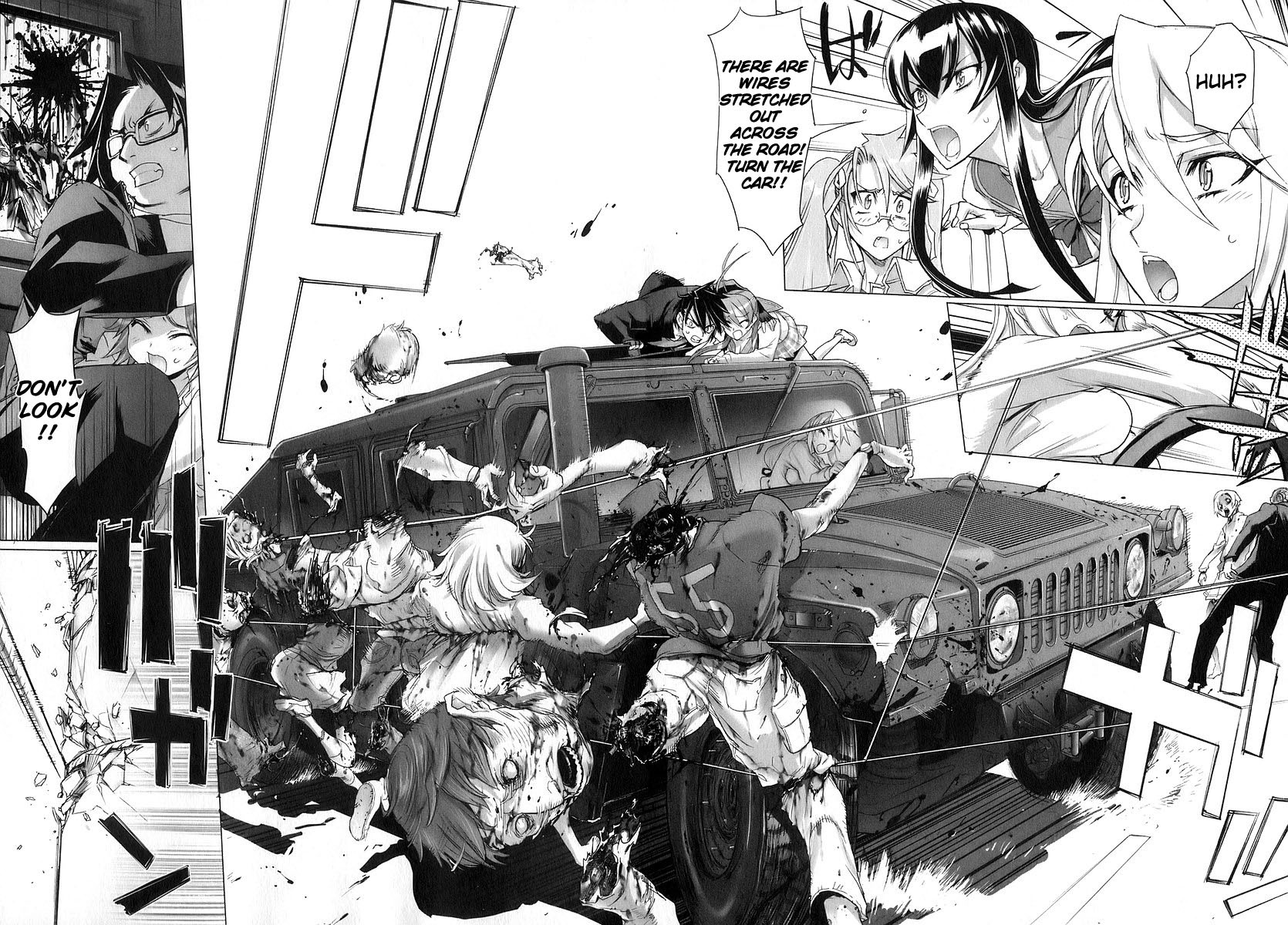 Highschool of the Dead Chapter 9 page 3 - Chapter 9: The Dead Way Home