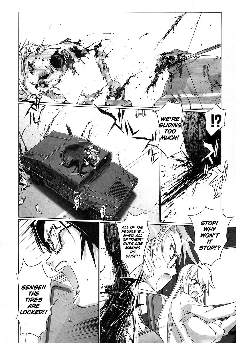Highschool of the Dead Chapter 9 page 4 - Chapter 9: The Dead Way Home