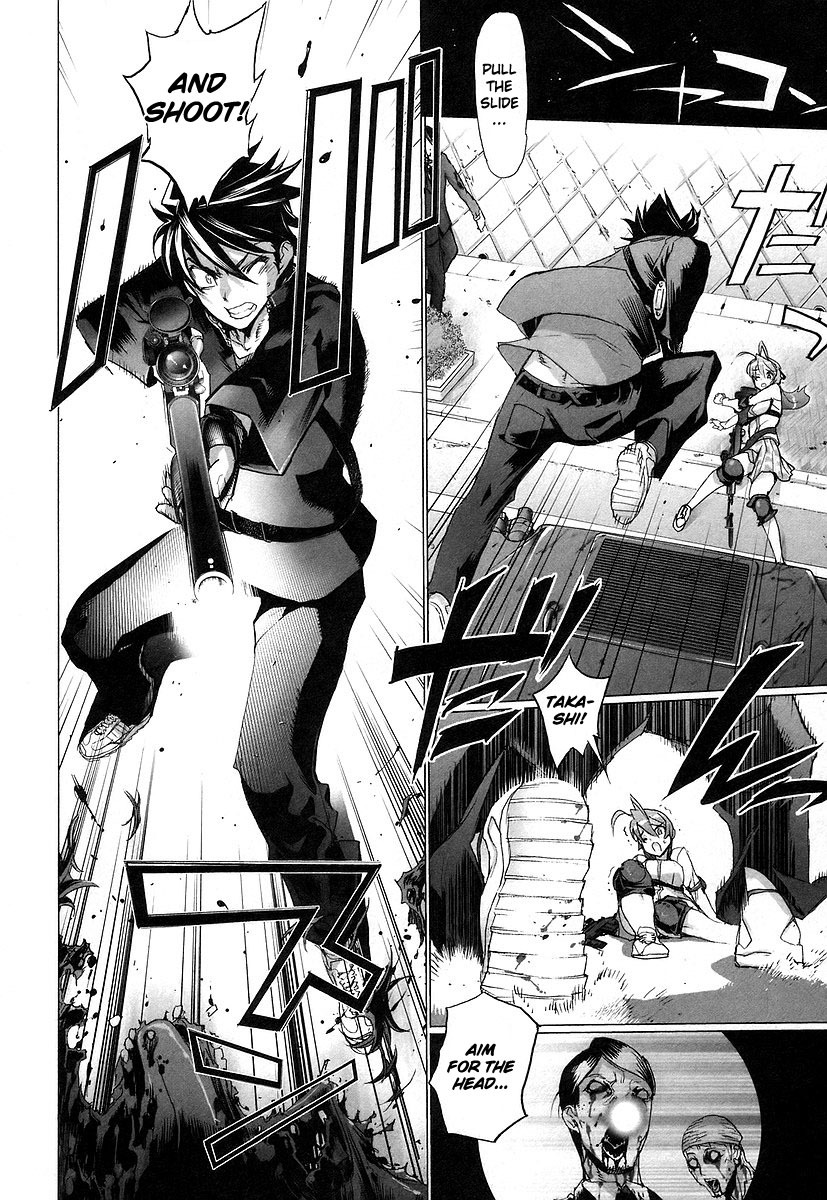 Highschool of the Dead Chapter 9 page 8 - Chapter 9: The Dead Way Home