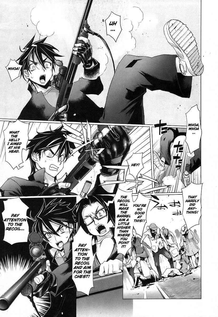 Highschool of the Dead Chapter 9 page 9 - Chapter 9: The Dead Way Home