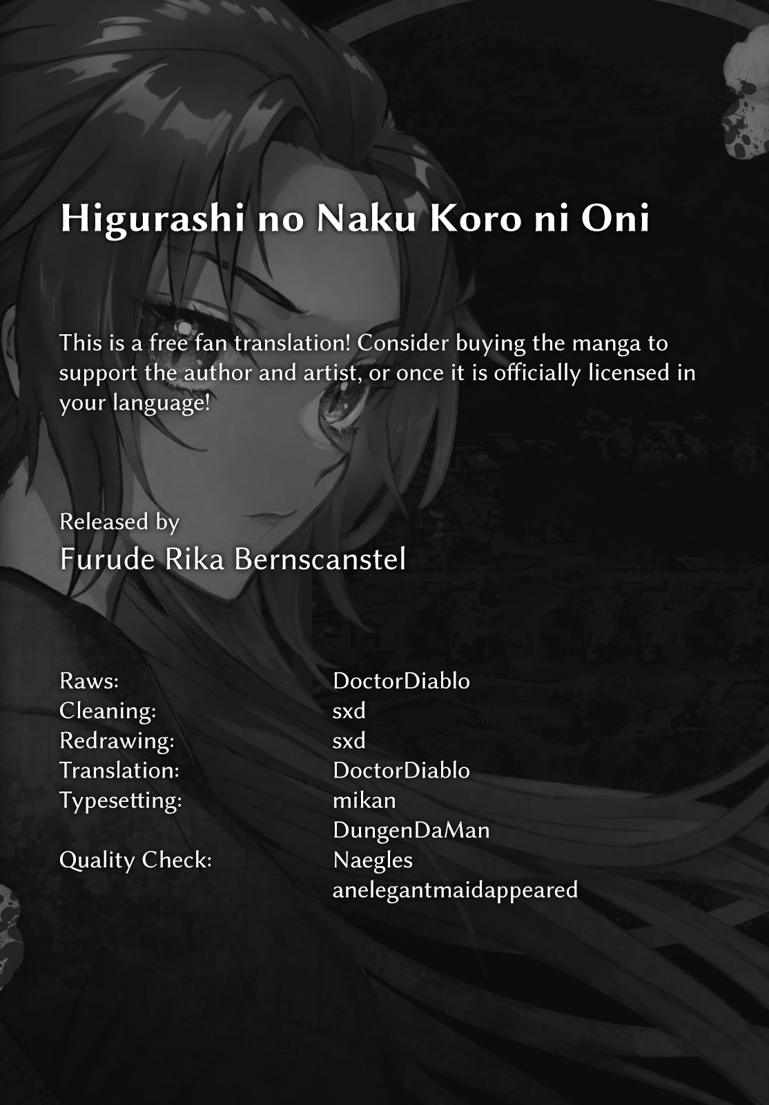 Higurashi no Naku Koro ni Oni Chapter 1 page 36 - Chapter 1