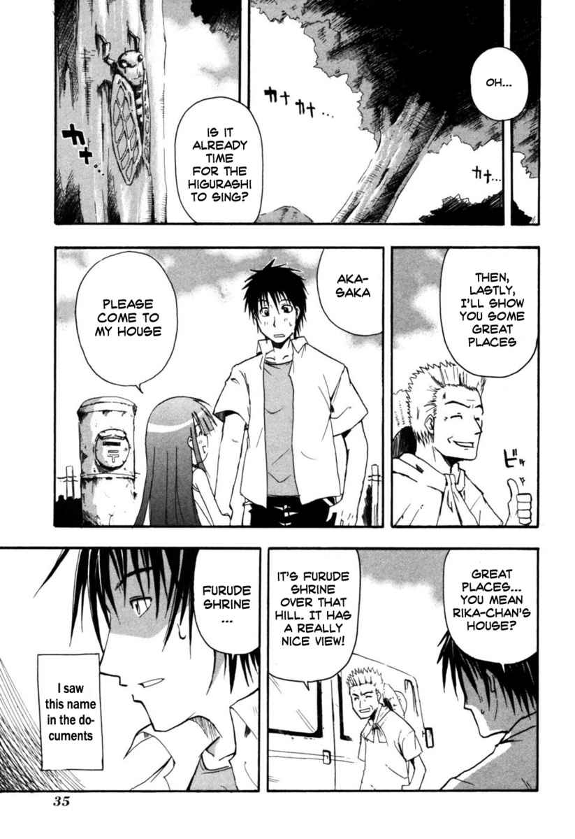 Higurashi When They Cry: Time Killing Arc Chapter 1 page 34 - Chapter 1: Suggestion