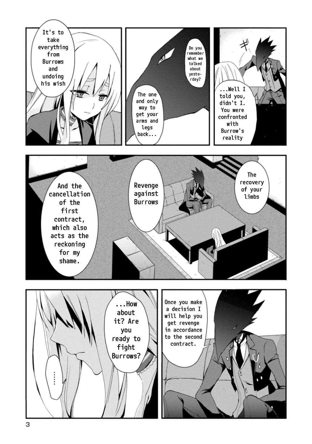 Higyaku no Noel Chapter 6 page 4 - Chapter 6: Bomber Commotion