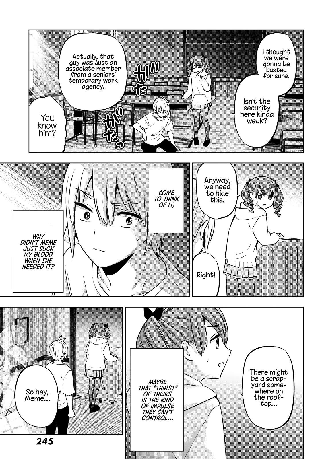 Hiiragi-san Chi no Kyuuketsu Jijou Chapter 14 page 5 - Chapter 14: In the Night World