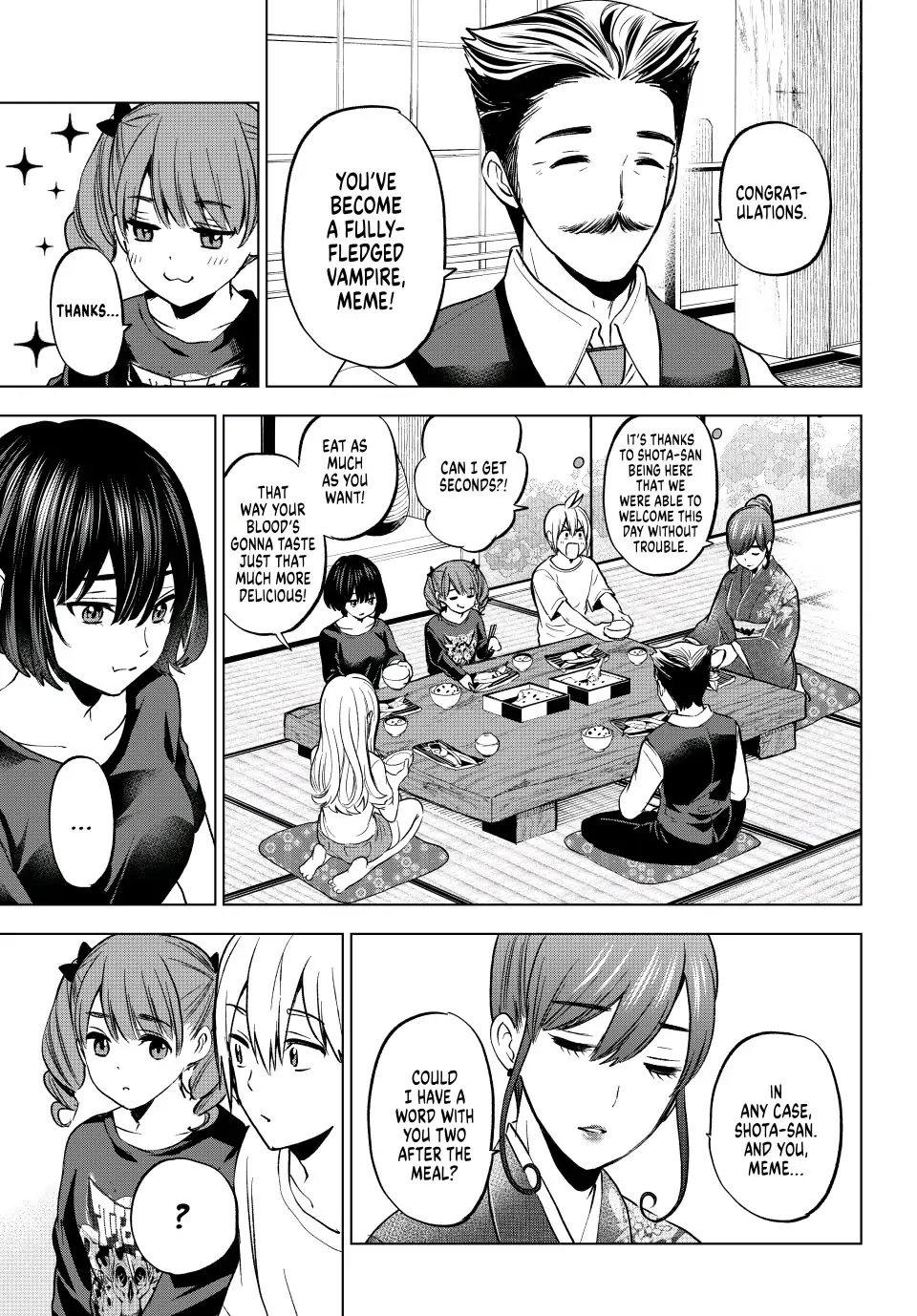 Hiiragi-san Chi no Kyuuketsu Jijou Chapter 15 page 3 - Chapter 15: Night Visitation